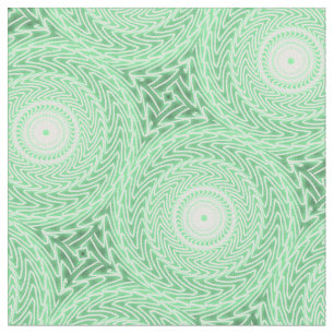 Spring green circles pattern fabric