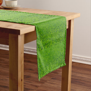 Spring Green Easter Grass Table Runner