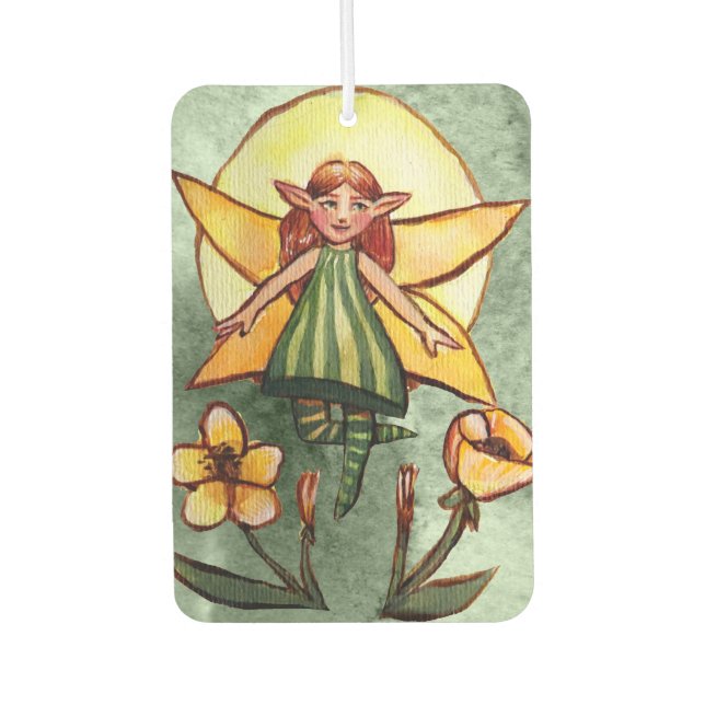 Spring Green Fairy                                 Car Air Freshener (Front)