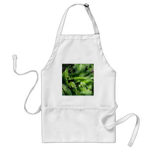 Spring Green Ferns boho botanical Standard Apron