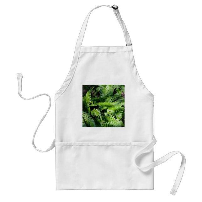 Spring Green Ferns boho botanical  Standard Apron (Front)