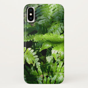Spring Green Ferns tropical botanical greenery iPhone X Case