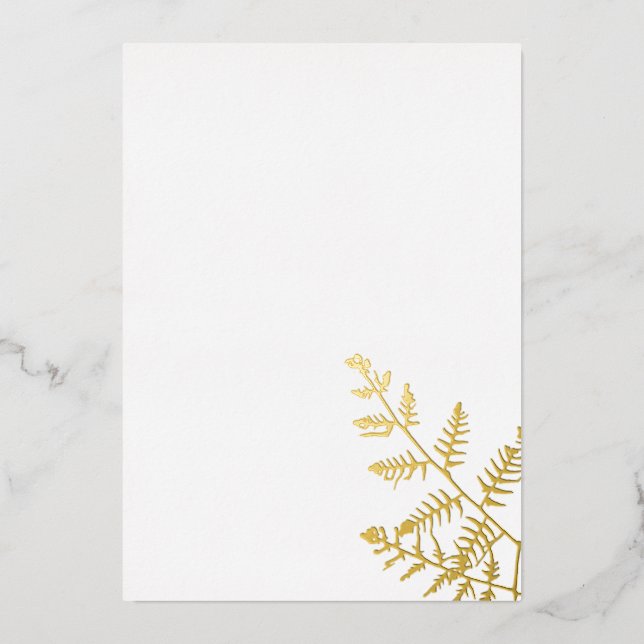 spring green  foil holiday card (Front)