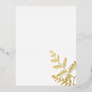 spring green foil holiday postcard