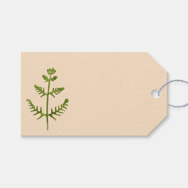 spring green  gift tags (Front (Horizontal))
