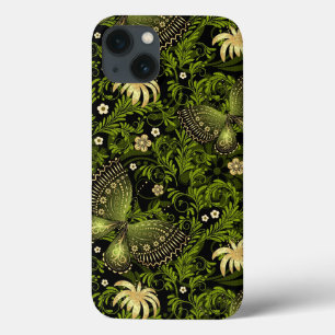 Spring Green-gold Pattern iPhone 13 Case
