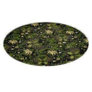 Spring Green-gold Pattern Cutting Board