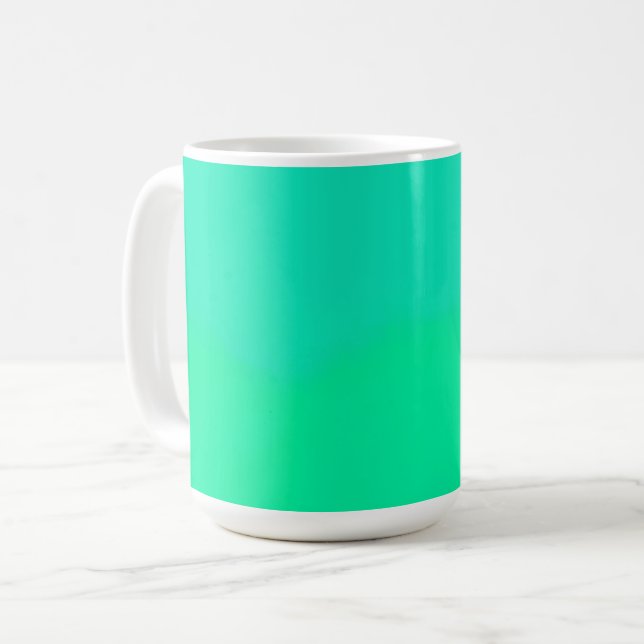Spring Green Gradient  Coffee Mug (Front Left)
