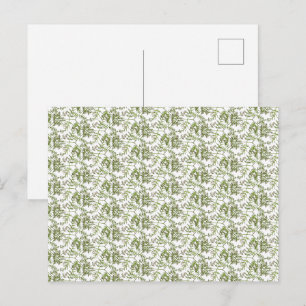 spring green holiday postcard
