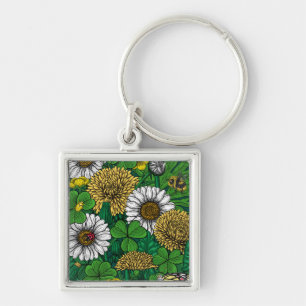 Spring green key ring