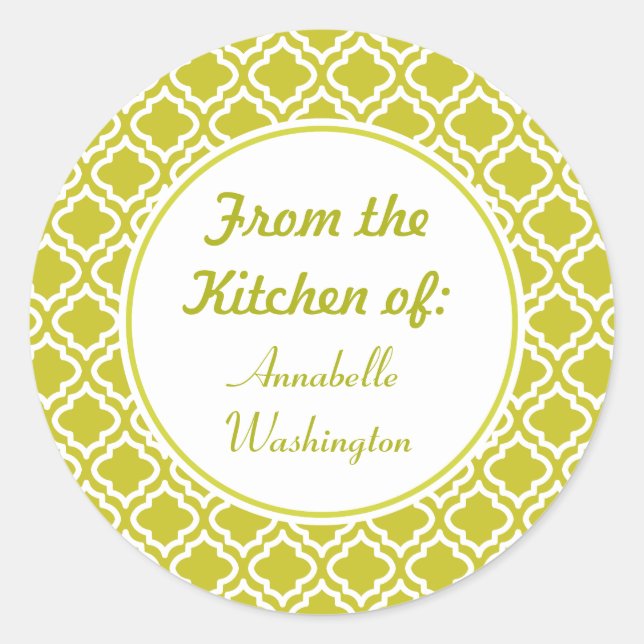 Spring Green Kitchen Stickers (Front)