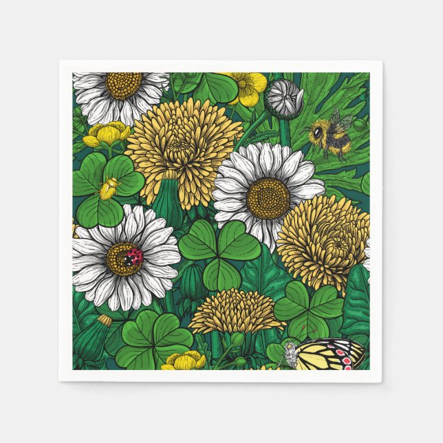 Spring green napkin (Front)