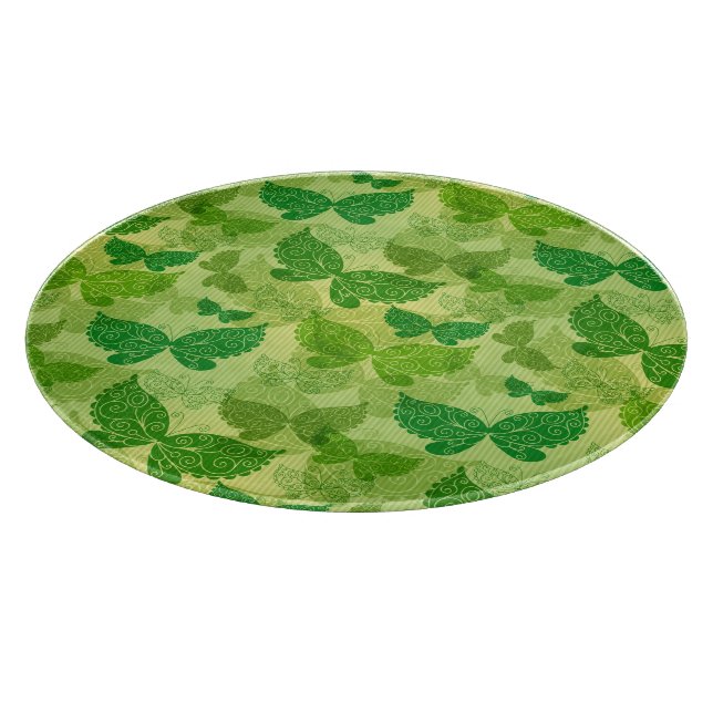 Spring Green Pattern Cutting Board (Corner)