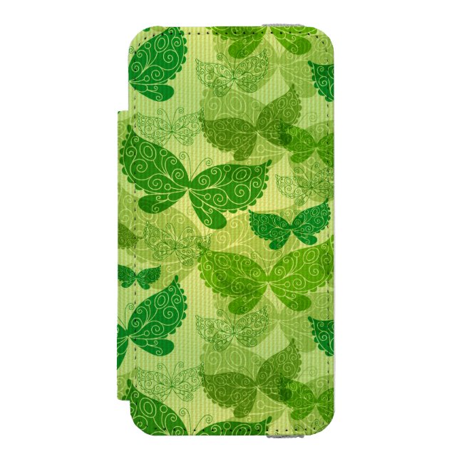 Spring Green Pattern Incipio iPhone Wallet Case (Folio Front)