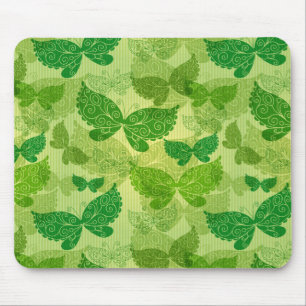 Spring Green Pattern Mouse Mat