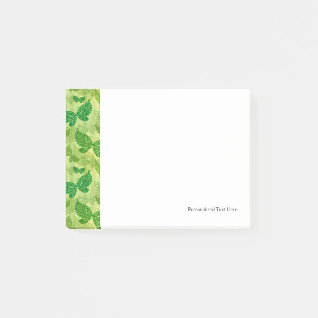 Spring Green Pattern Post-it Notes (Front)