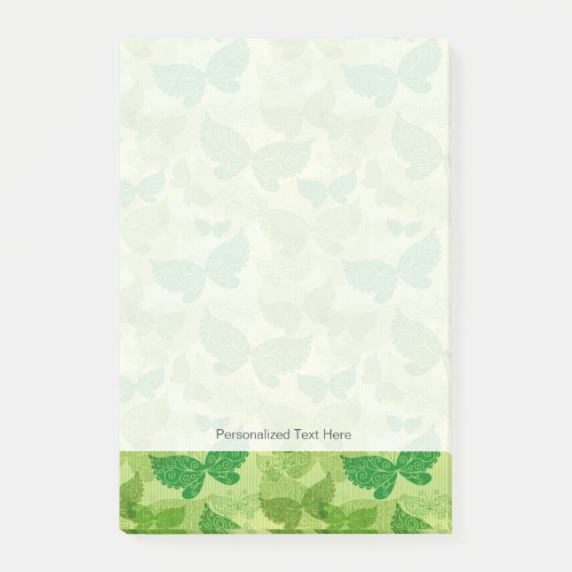 Spring Green Pattern Post-it Notes (Front)