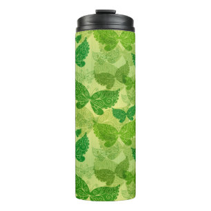 Spring Green Pattern Thermal Tumbler