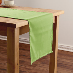 Spring Green, Plain Light Green, Solid Light Green Short Table Runner