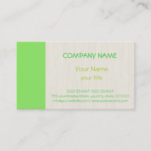 Spring Green Professional Elegant Modern Business Card