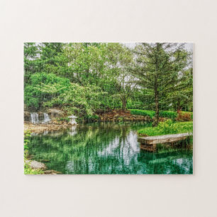 Spring Green Reflections Jigsaw Puzzle