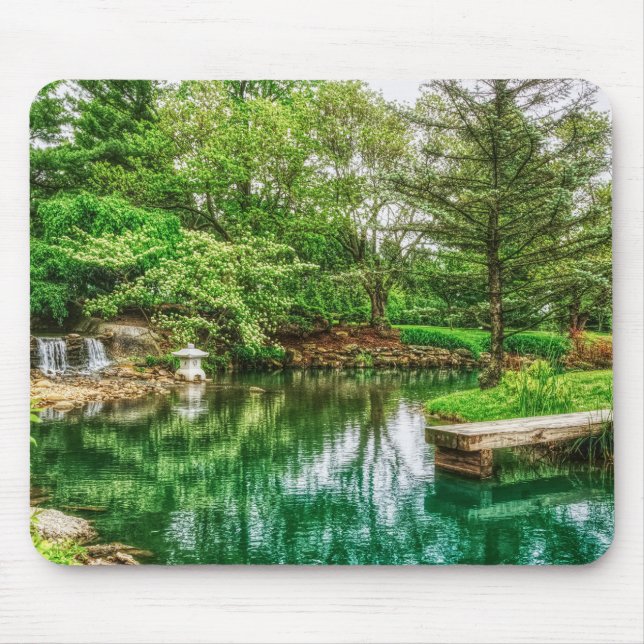 Spring Green Reflections Mouse Mat (Front)