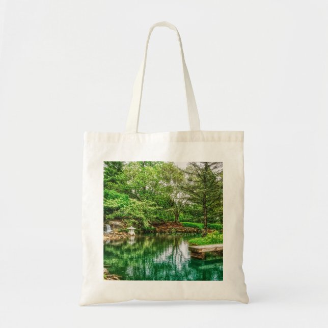 Spring Green Reflections Tote Bag (Front)