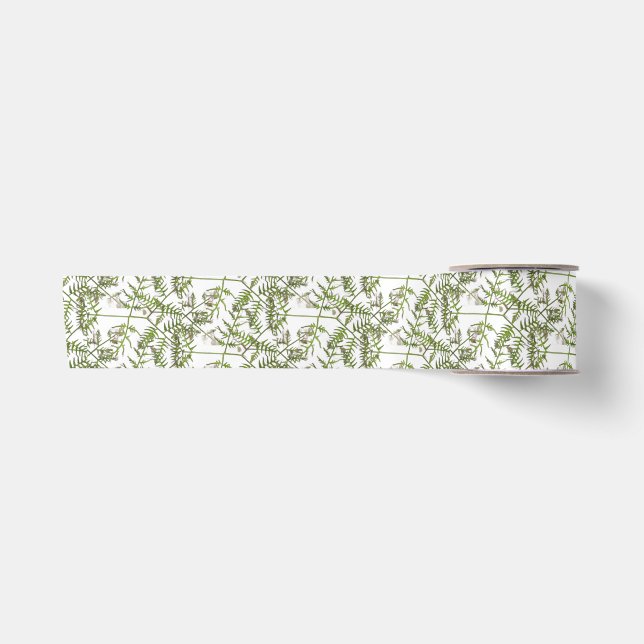 spring green  satin ribbon (Front)