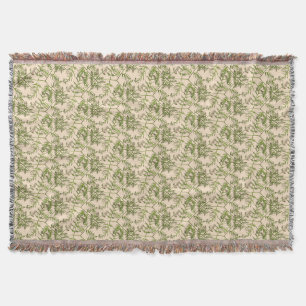 spring green throw blanket