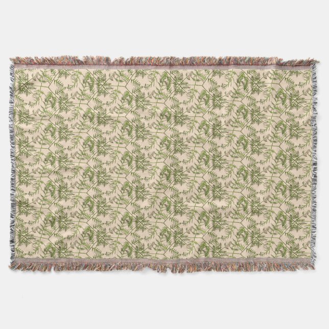 spring green  throw blanket (Front)