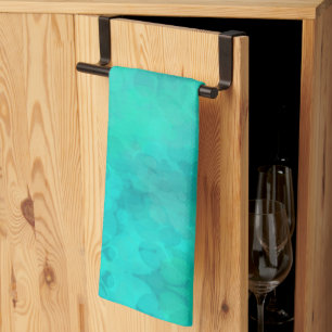 Spring Green Watercolor Tea Towel