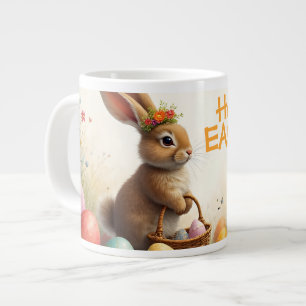 Spring Greetings from the Easter Bunny Large Coffee Mug