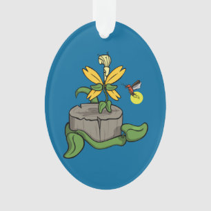 Spring Greets Summer Acrylic Ornament