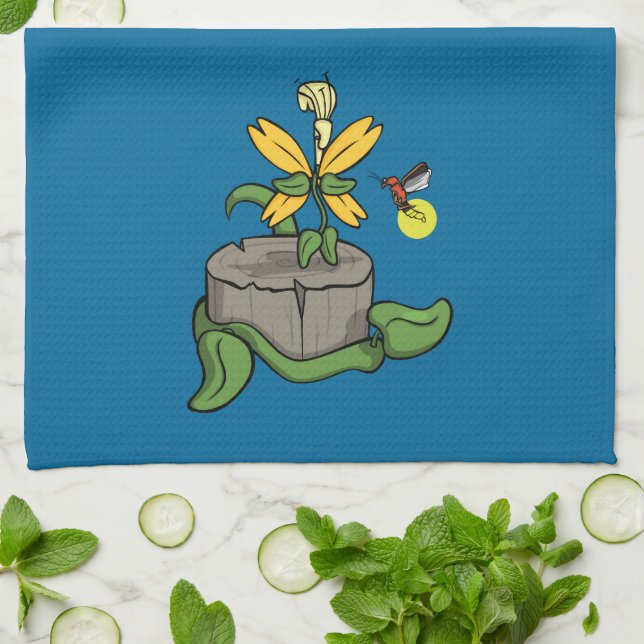 Spring Greets Summer Kitchen Towel (Folded)