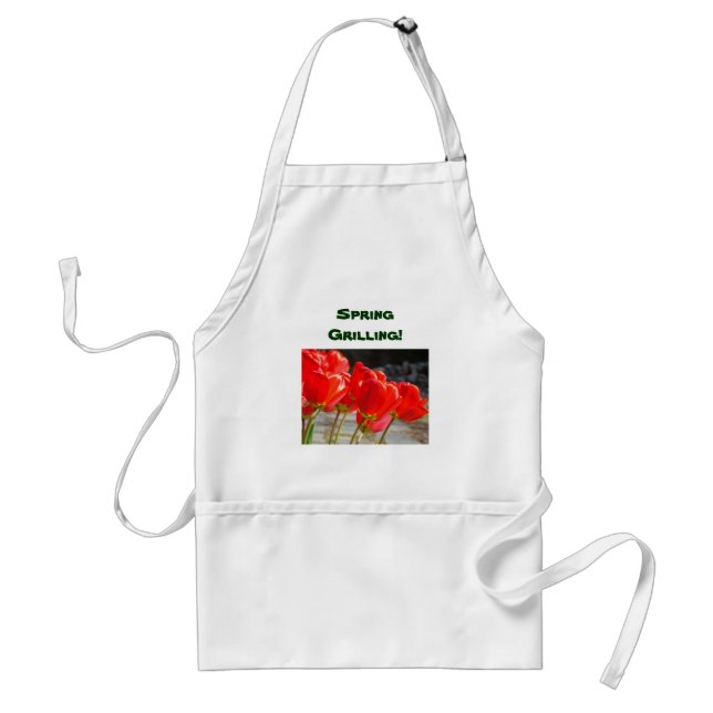 Spring Grilling aprons BBQ Barbeque Grill Master (Front)