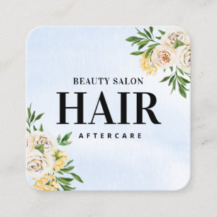 Spring Hair Extensions Aftercare Card