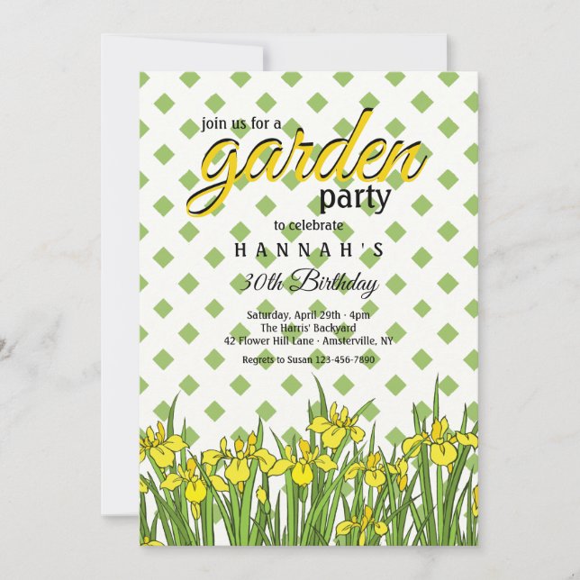 Spring Has Sprung Birthday Party Invitation (Front)