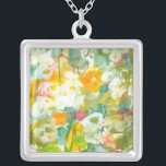 Spring has Sprung II Silver Plated Necklace<br><div class="desc">Floral</div>