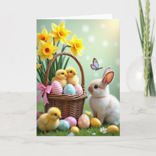 Spring Hatchlings Easter Card
