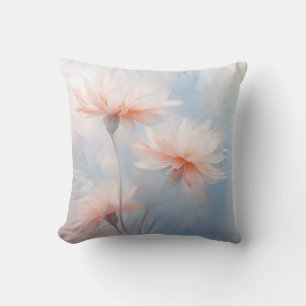 Spring Hazy Pastel Petal Wildflower Florals By Ava Cushion