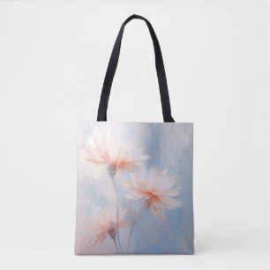 Spring Hazy Pastel Petal Wildflower Florals By Ava Tote Bag