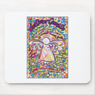 Spring Hearts Angel Mouse Mat