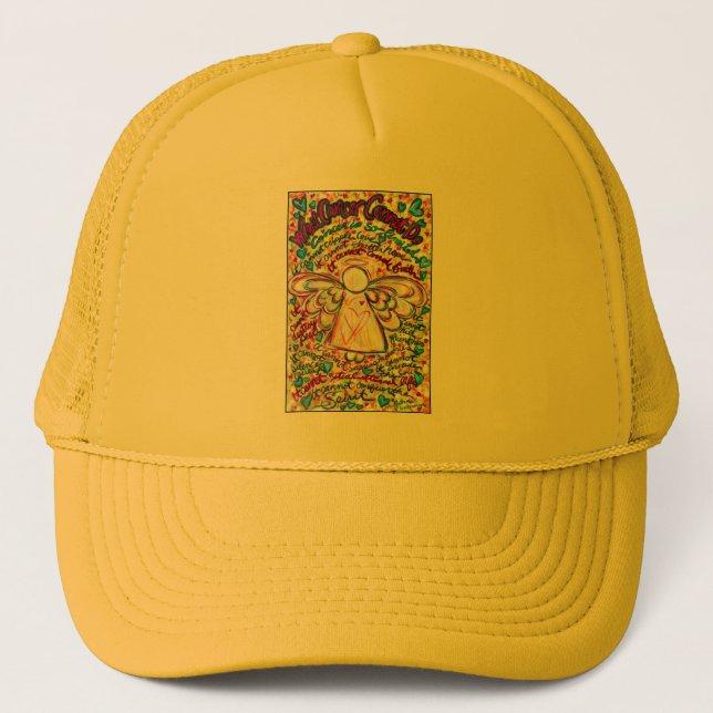 Spring Hearts Angel Trucker Hat (Front)