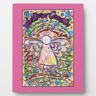 Spring Hearts Cancer Angel Painting Poem Plaque