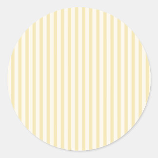 Spring Heritage Stripes | Buttercream Classic Round Sticker
