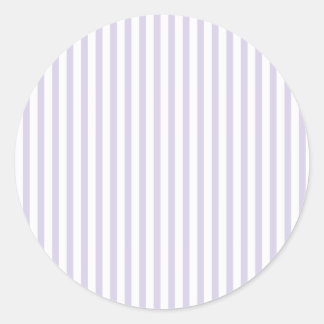 Spring Heritage Stripes | Dusty Lavender Classic Round Sticker