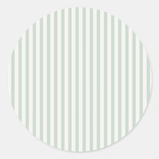Spring Heritage Stripes | Muted Sage Classic Round Sticker