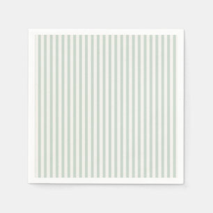 Spring Heritage Stripes Muted Sage Napkin