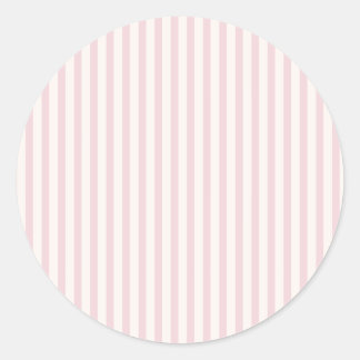 Spring Heritage Stripes | Soft Blush Classic Round Sticker