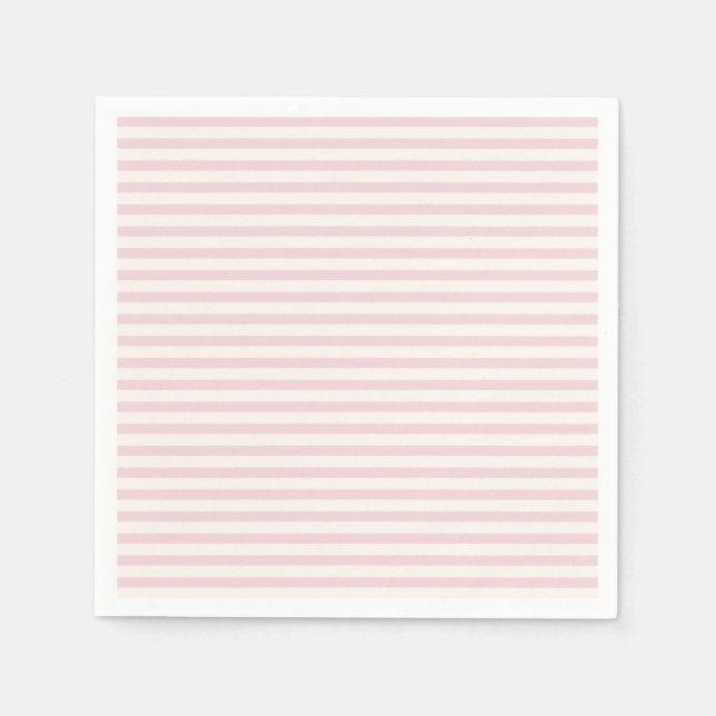 Spring Heritage Stripes | Soft Blush ll Napkin (Front)